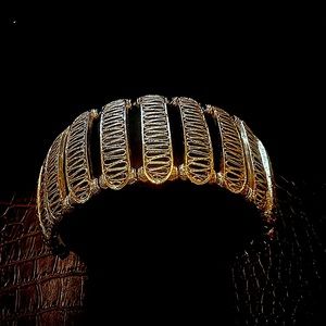 Vintage Gold tone bracelet by Vendome. Classic 1960’s French design. 7 inches